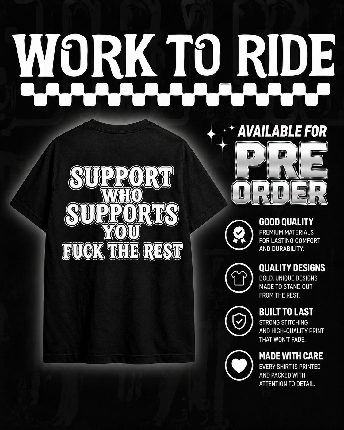 Support tee PRE ORDER